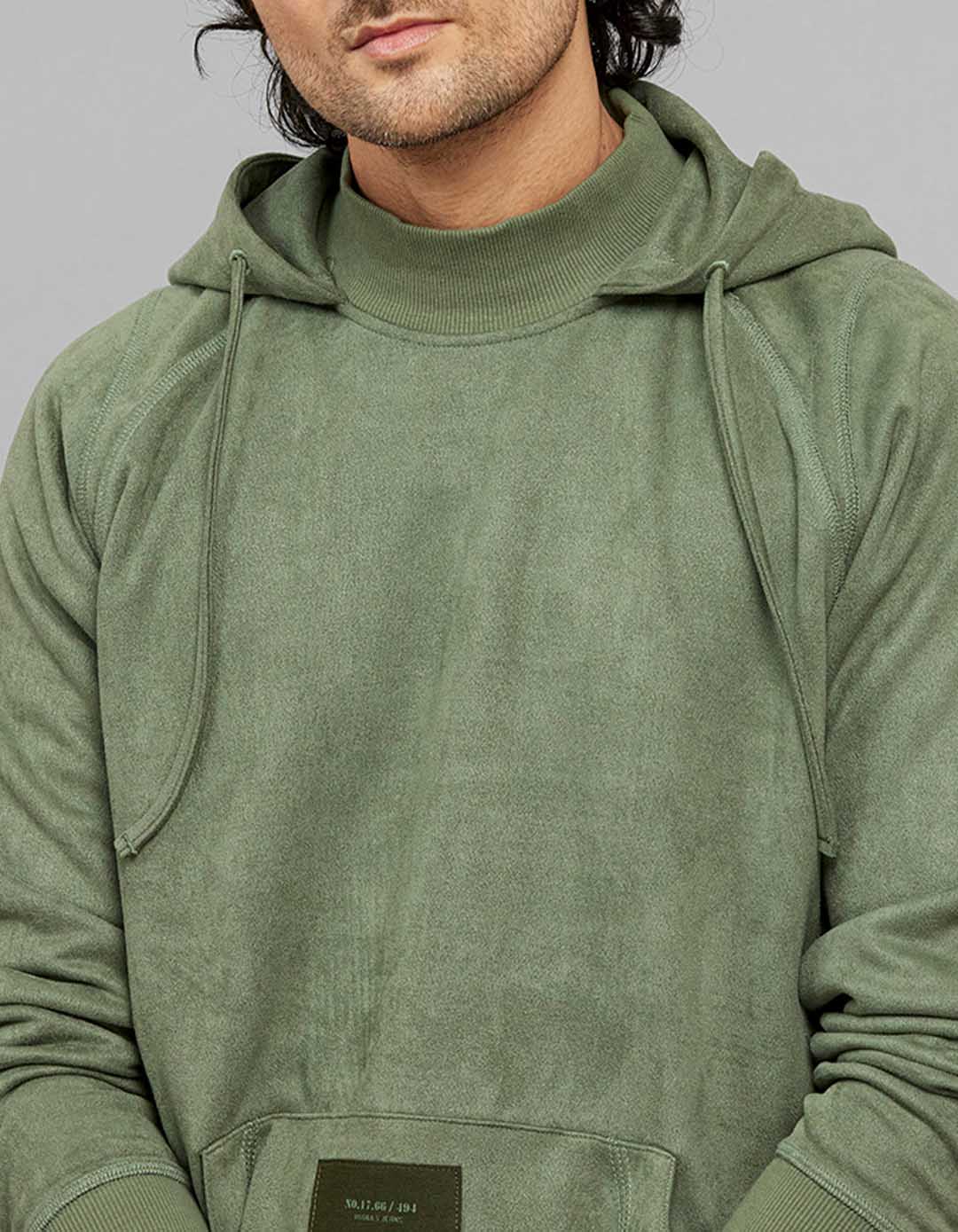 Moss Green Full Sleeves Hoodie